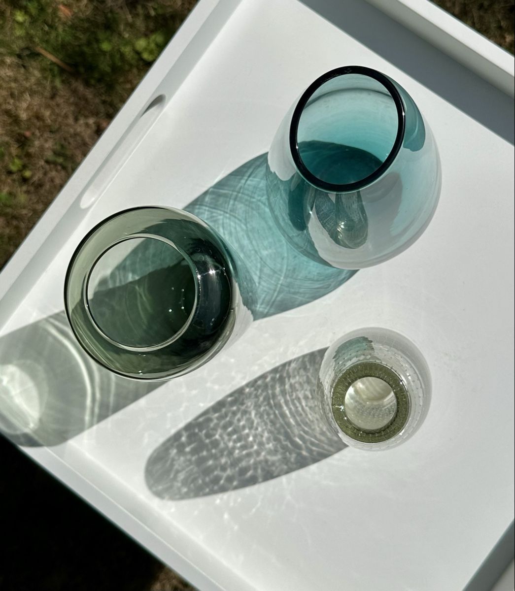 Vasen & Gefässe: 3er Set/Einzeln Mid-Century Glasvasen – Gebraucht aus Kleindöttingen von lau_k778 1