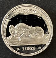 1 Unze 999er Feinsilber Helvetiataler Luzern