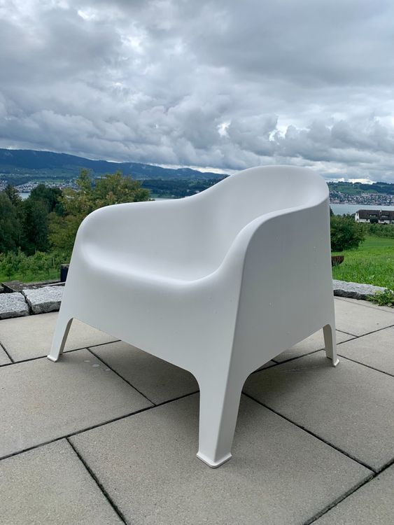 SKARPÖ Fauteuil, extérieur, blanc - IKEA Suisse