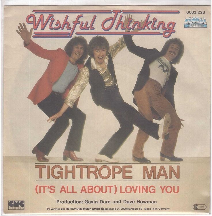 Schallplatten: Wishful Thinking  --  Tightrope Man   Single7 – Gebraucht aus Rheinau von thespecials