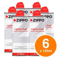6x 125ml Essence à Briquet ZIPPO Originale Neu Version UE