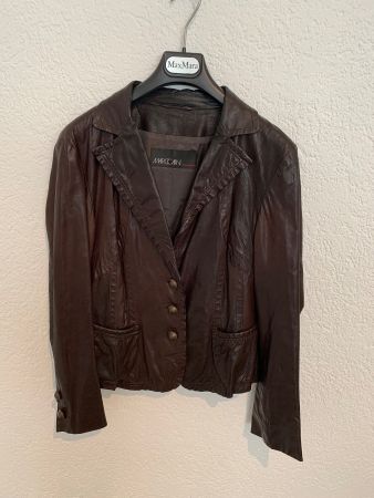 Marc Cain 100% Leder Jacke braun Gr. S / M
