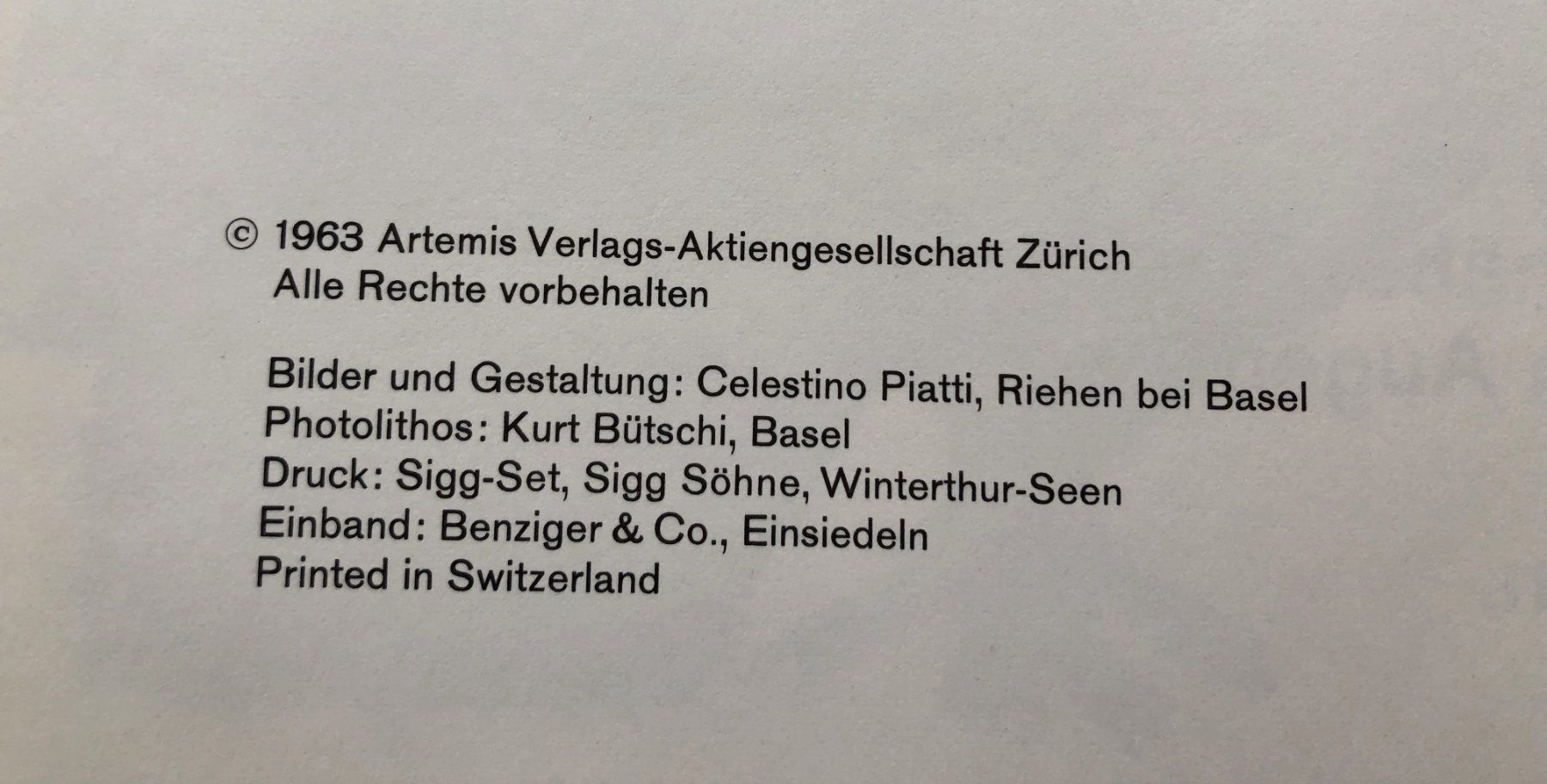 Libri: Celestino Piatti: Eulenglück - 1.Auflage 1963 – Usato da Schaffhausen venduto da durruti 3