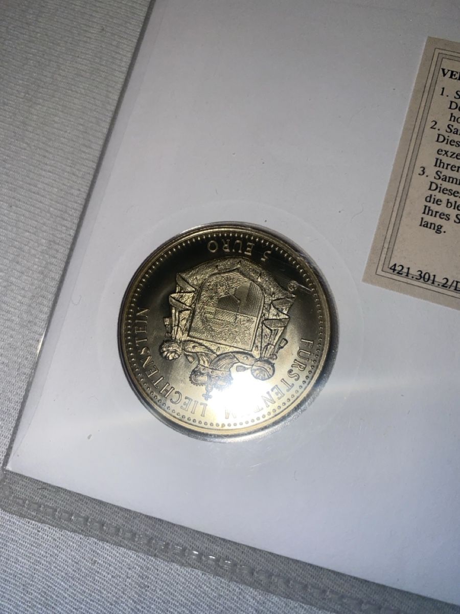 Tutti le monete: Numisbrief mit Münze 125 Jahre Eisenbahn Lichtenstein, 1997 – Usato da Dornach venduto da kil_rc55 3