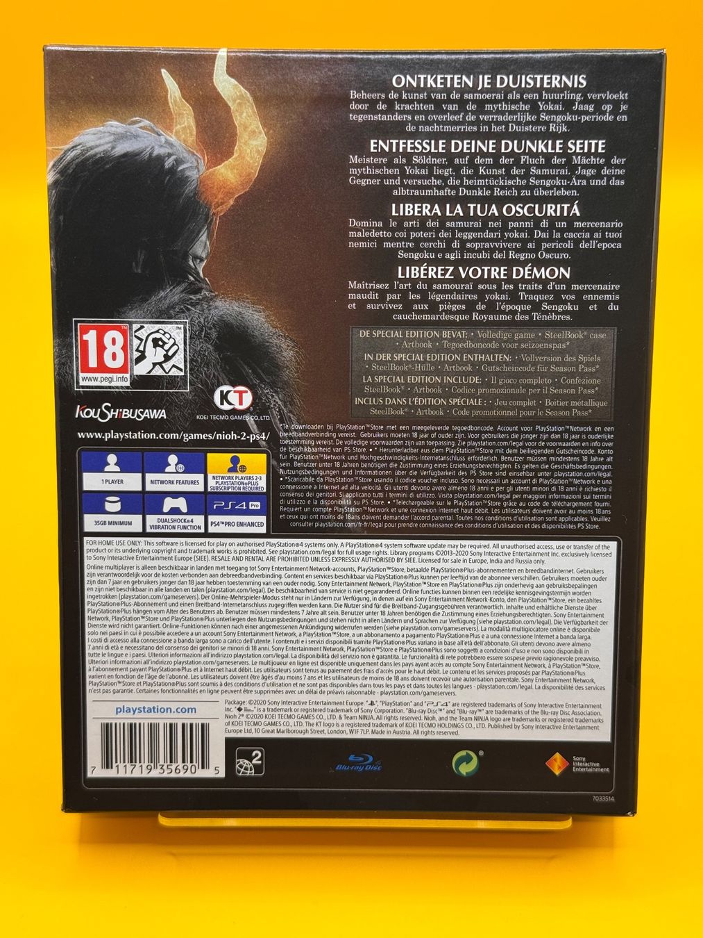 Sony Giochi: Nioh 2 Special Edition PS4 – Usato da Oberwil b. Zug venduto da silver2024 2