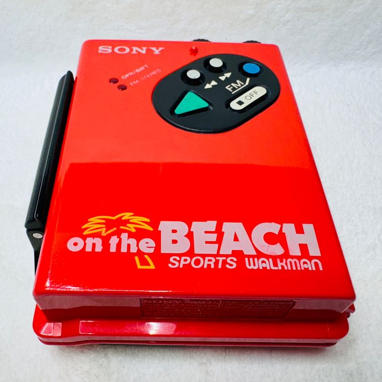WM-F5 on the beach model I just restored. : r/cassetteculture