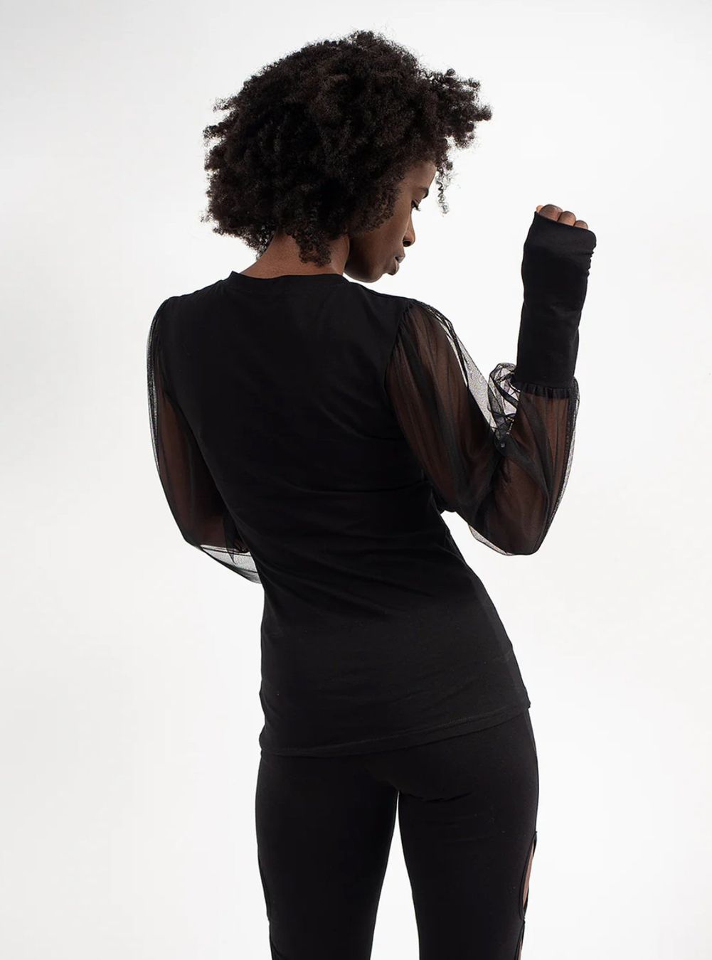 T-shirt: Designer-Top mit Tüllärmeln - Handmade – Nuovo e nell'imballaggio originale da Zürich venduto da Naebeli 2