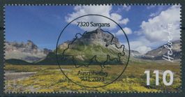 2023 - Sardona - Blockausschnitt - Ersttag Voll Stempel ET