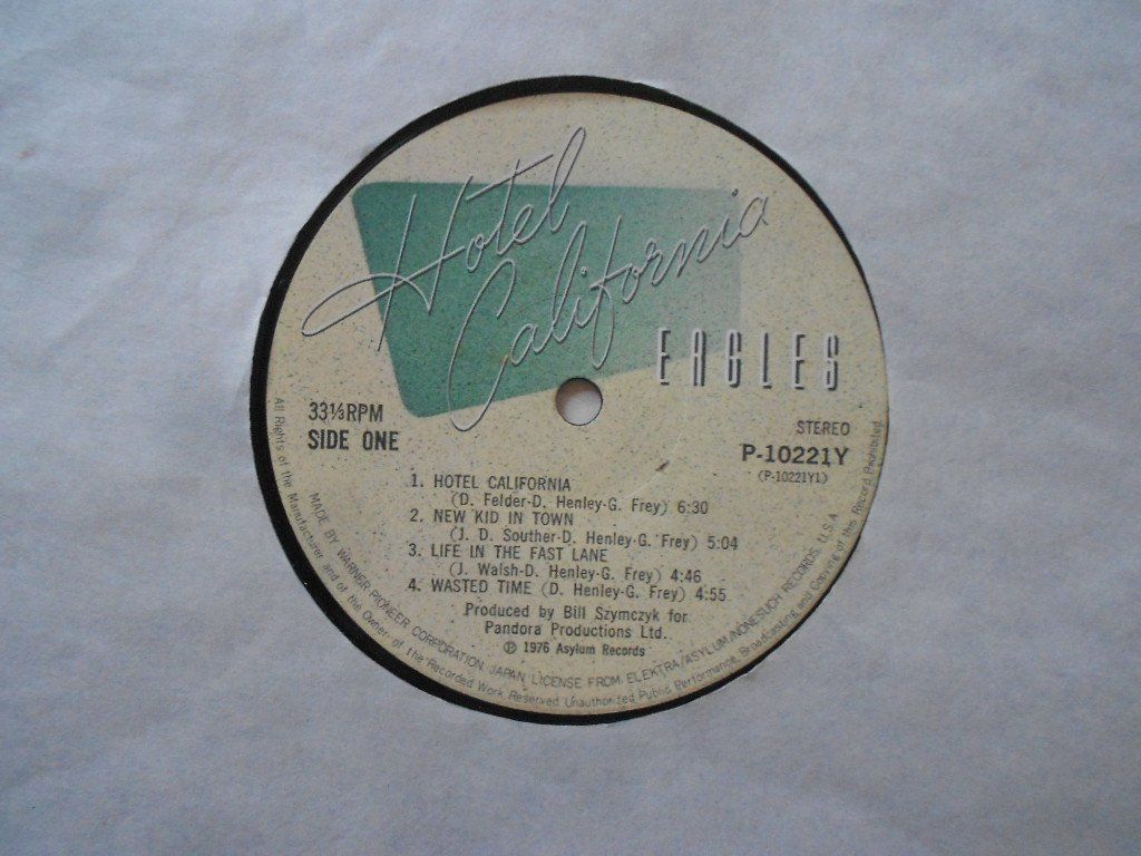 Dischi in vinile: EAGLES  -  HOTEL CALIFORNIA – Usato da Bex venduto da Giorgiob 6