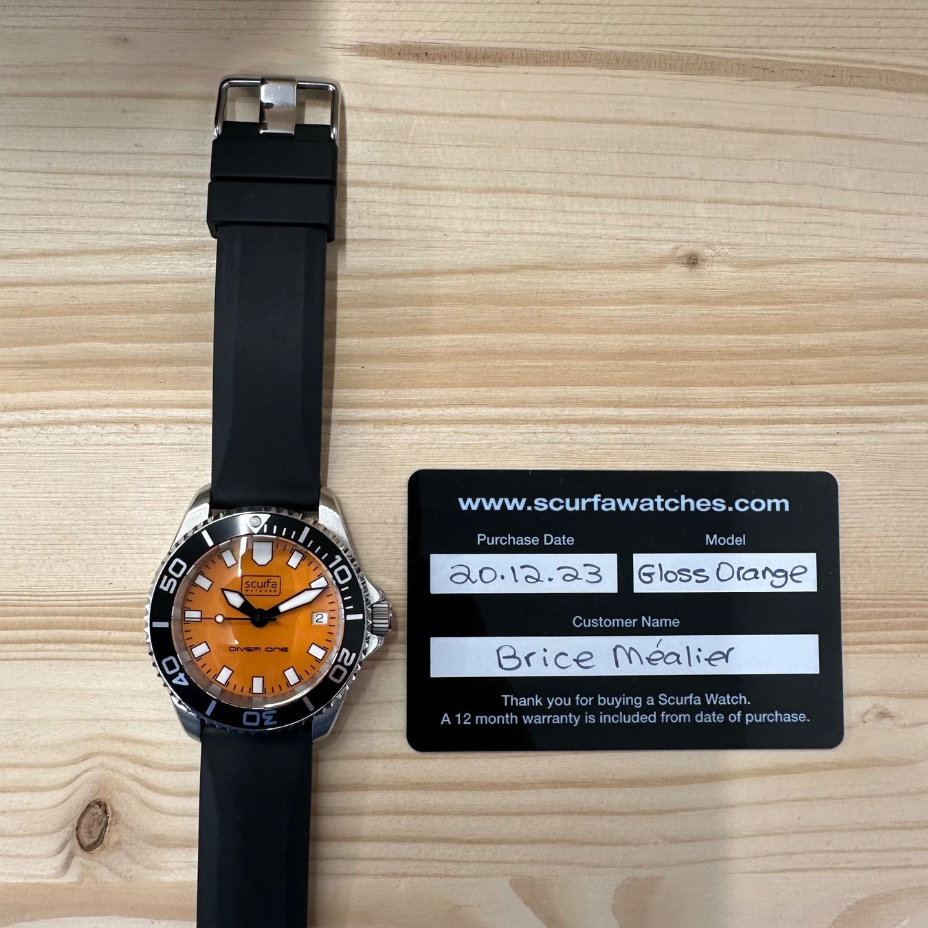 Orologi: Scurfa Diver One D1-500 Gloss Orange – Nuovo (secondo la descrizione) da St. Gallen venduto da RadiumSKX 2