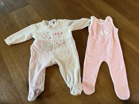 2x Pyjama Strampler Baby Newborn Größe 71