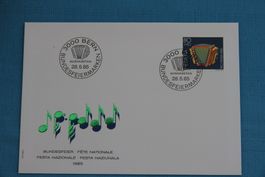 PTT, FDC, Pro Patria,  28.5.1985, Harmonika