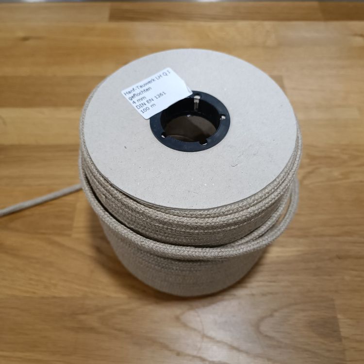 Hanfseil Seil Schnur Hanf Flechtseil 5mm Geflochten