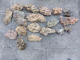 Aquarium Dekoration Drachensteine gebraucht 17 Stück