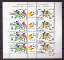 R6284  /  ANDORRE 1982 feuillet complet neuf XX