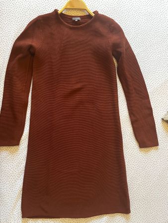 Herbstliches Strickkleid, rostbraun NATURALINE, XS, neu