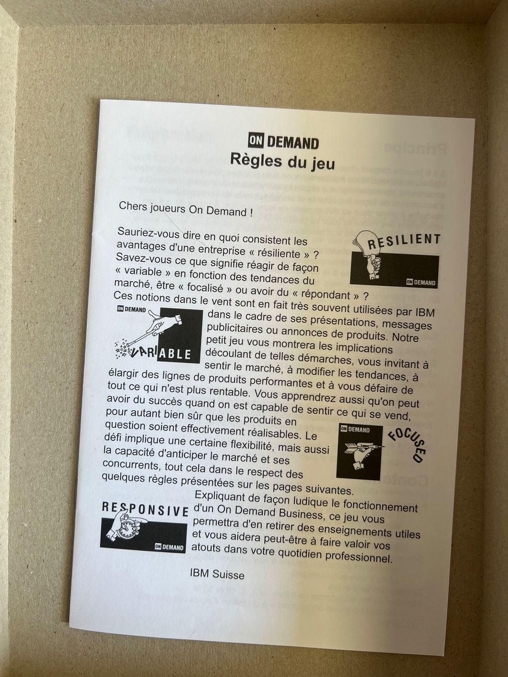 Jeux: Jeu de société IBM ON DEMAND – D'occasion à Boudry par mic_xz6l 3