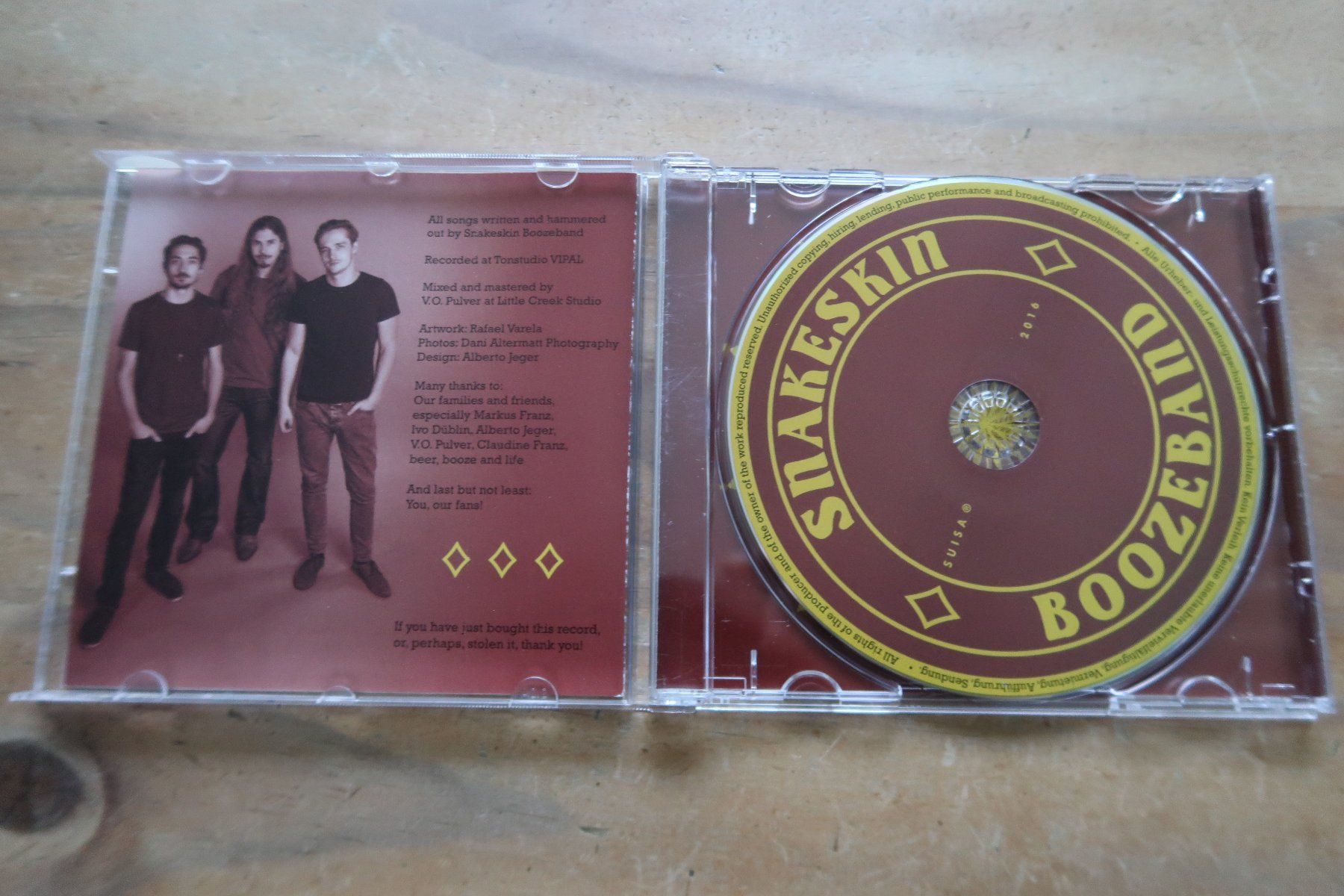 CD: SNAKESKIN - BOOZEBAND - SWISS HARD ROCK - CD – Usato da Basel venduto da Patiscat 3