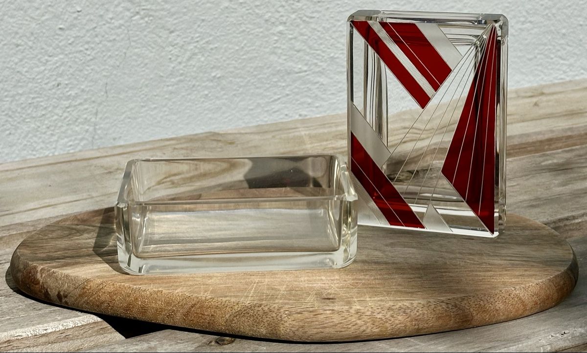 Gläser:  Mid-Century Glasdose – Gebraucht aus Kleindöttingen von lau_k778