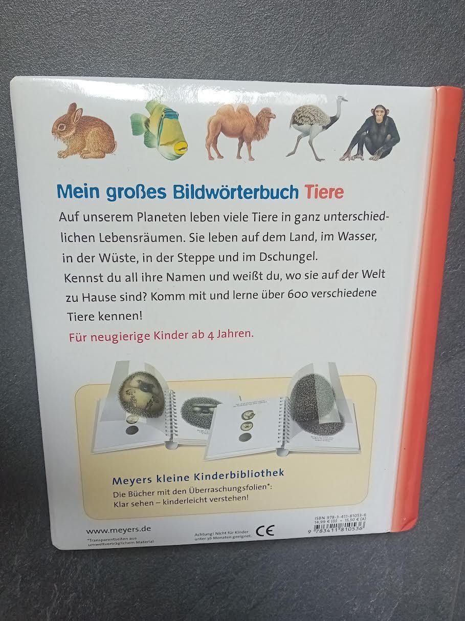 Libri: Tierbuch "Mein grosses Bildwörterbuch Tiere" – Usato da Salez venduto da Robe12 1