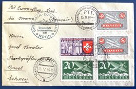 1939 - Swissair Flugpost Brief-  Europa Nord Warschau