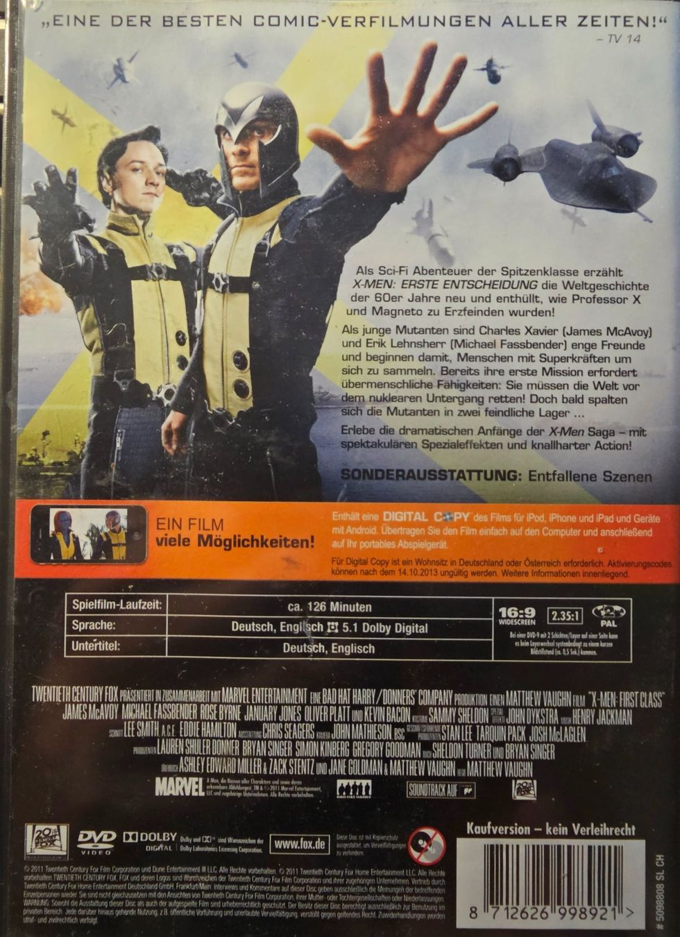 Tutti i DVDs: X-Men - Erste Entscheidung – Usato da Wahlen b. Laufen venduto da Cg10 1