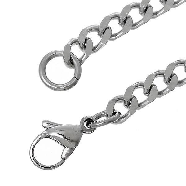 Catenine: Hübsche Chromstahlkette 460mm lang – Nuovo (secondo la descrizione) da Schwanden GL venduto da UHRKNALL 1