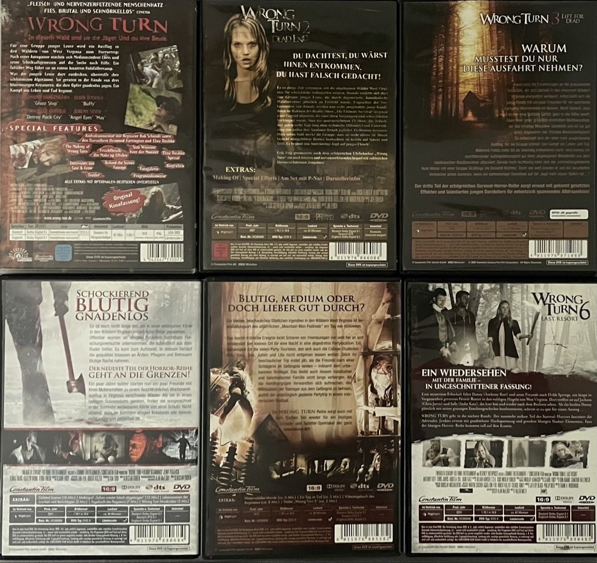 Alle DVDs: Wrong Turn 1-6 – Gebraucht aus Waldenburg von Mimily33 1