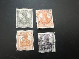 Deutsches Reich 1917  MiNr. 98-101 gest.   (4999)
