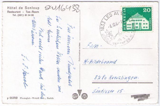Cartes postales: Montreux - Sonloup – D'occasion à Binningen par Mountainrider 1