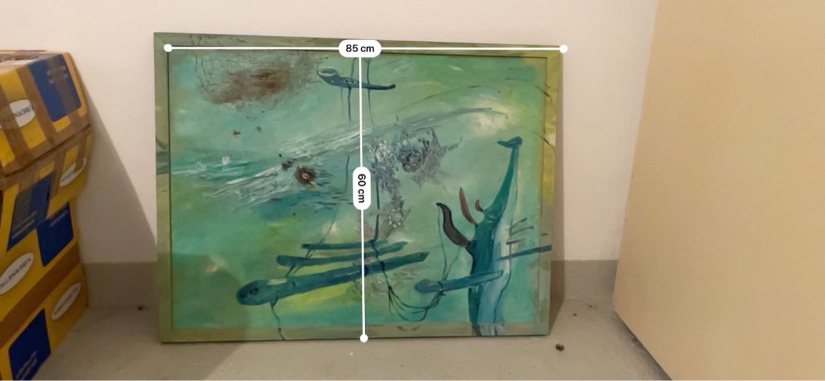 Dipinti: Abstraktes Bild 85x60cm – Usato da Stäfa venduto da mes_csq9 1