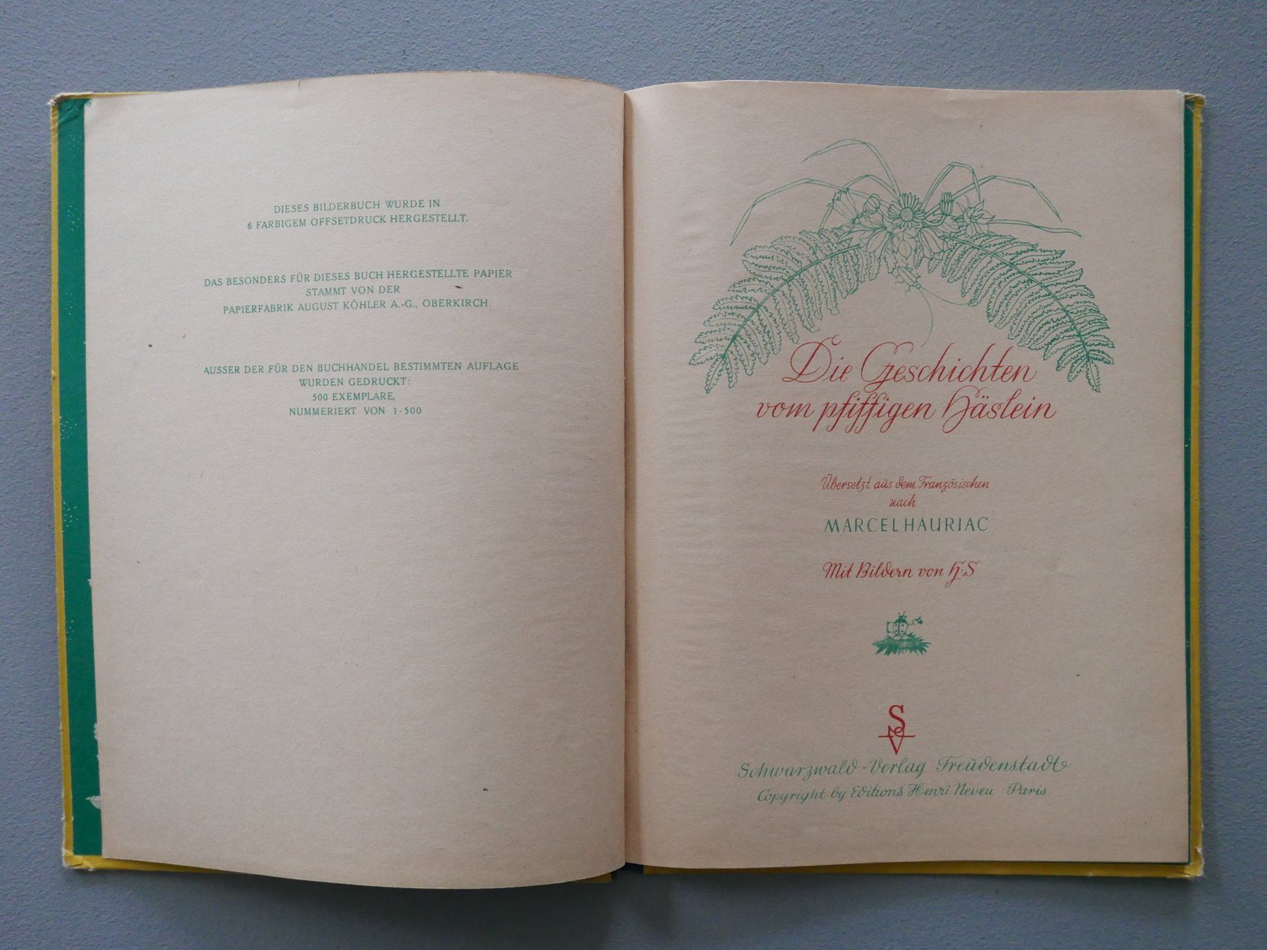Bücher: DIE GESCHICHTEN VOM PFIFFIGEN HÄSLEIN – Gebraucht aus Balgach von Zwischenraum 2
