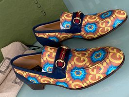 GUCCI 100 Kaleidoscope Limitiert Horsebit Loafers 43.5 NEU