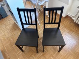 2 IKEA STEFAN Stühle Schwarz gute Zustand
