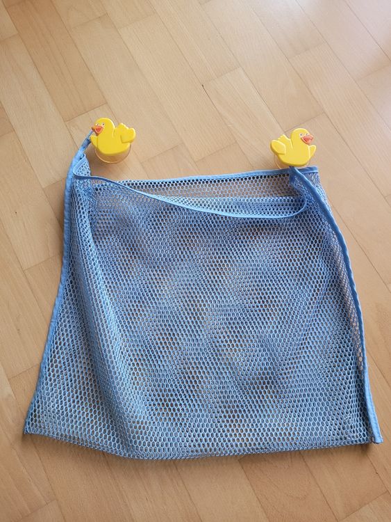 Große Badespielzeug-Aufbewahrung Mit 4 Fächern & 5 Haken – Netz-Organizer, Schnell Trocknend, Für Bad/Küche/Garten