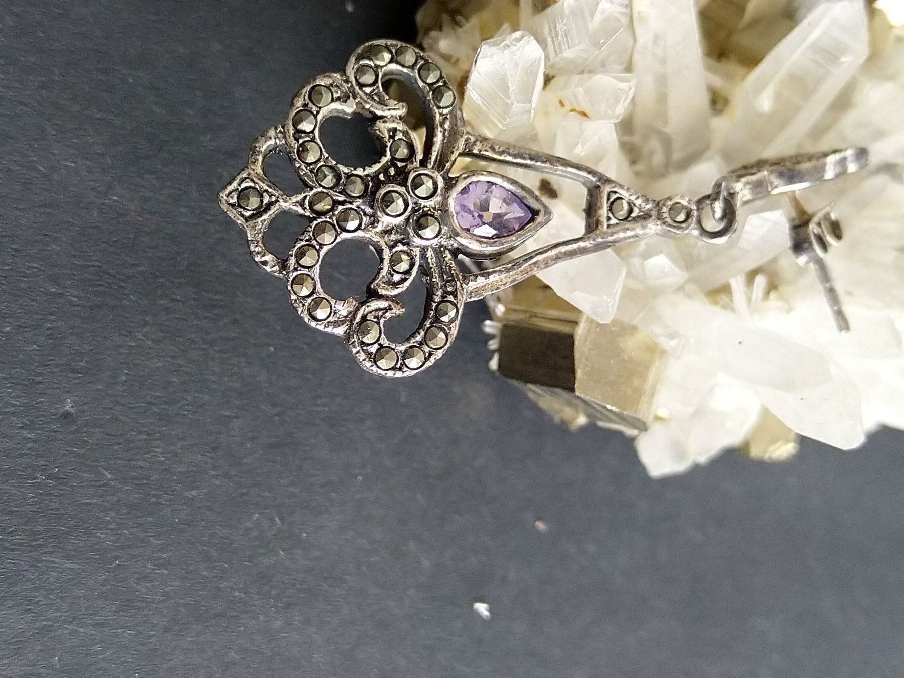 Orecchini pendenti & Orecchini a lobo: MARKASITEN OHRRINGE IN 925 SILBER – Usato da Romanshorn venduto da BoutiqueA 2