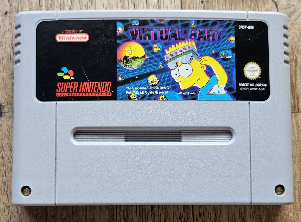 SNES Simpsons Virtual Bart | Kaufen auf Ricardo