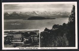 Twannberg, Kurhaus und Aussicht auf St. 