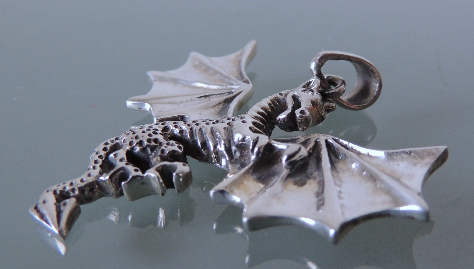 Ciondoli: Silber 925 Anhänger 47 mm Drache – Nuovo (secondo la descrizione) da Waldenburg venduto da schaller707 3