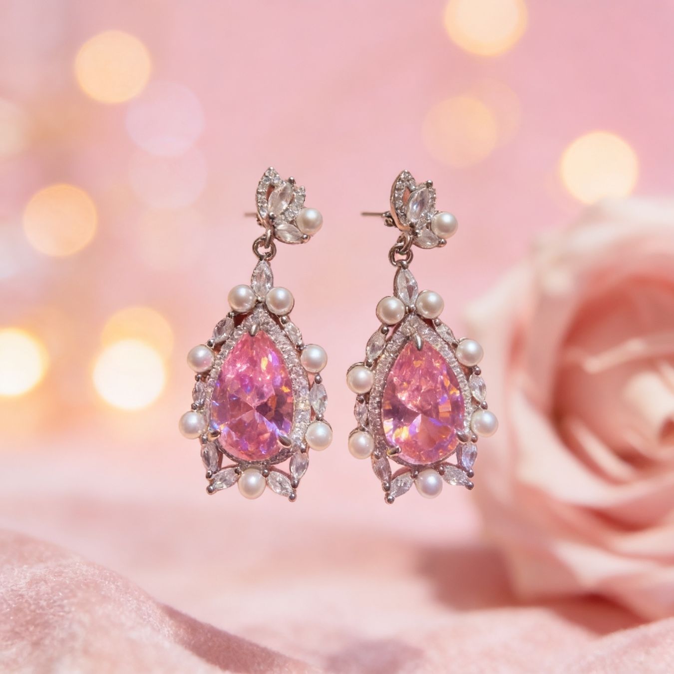 Autres bijoux: Parure Rose Éclat – Neuf avec emballage d'origine à St-Maurice par Sandrinette123 2