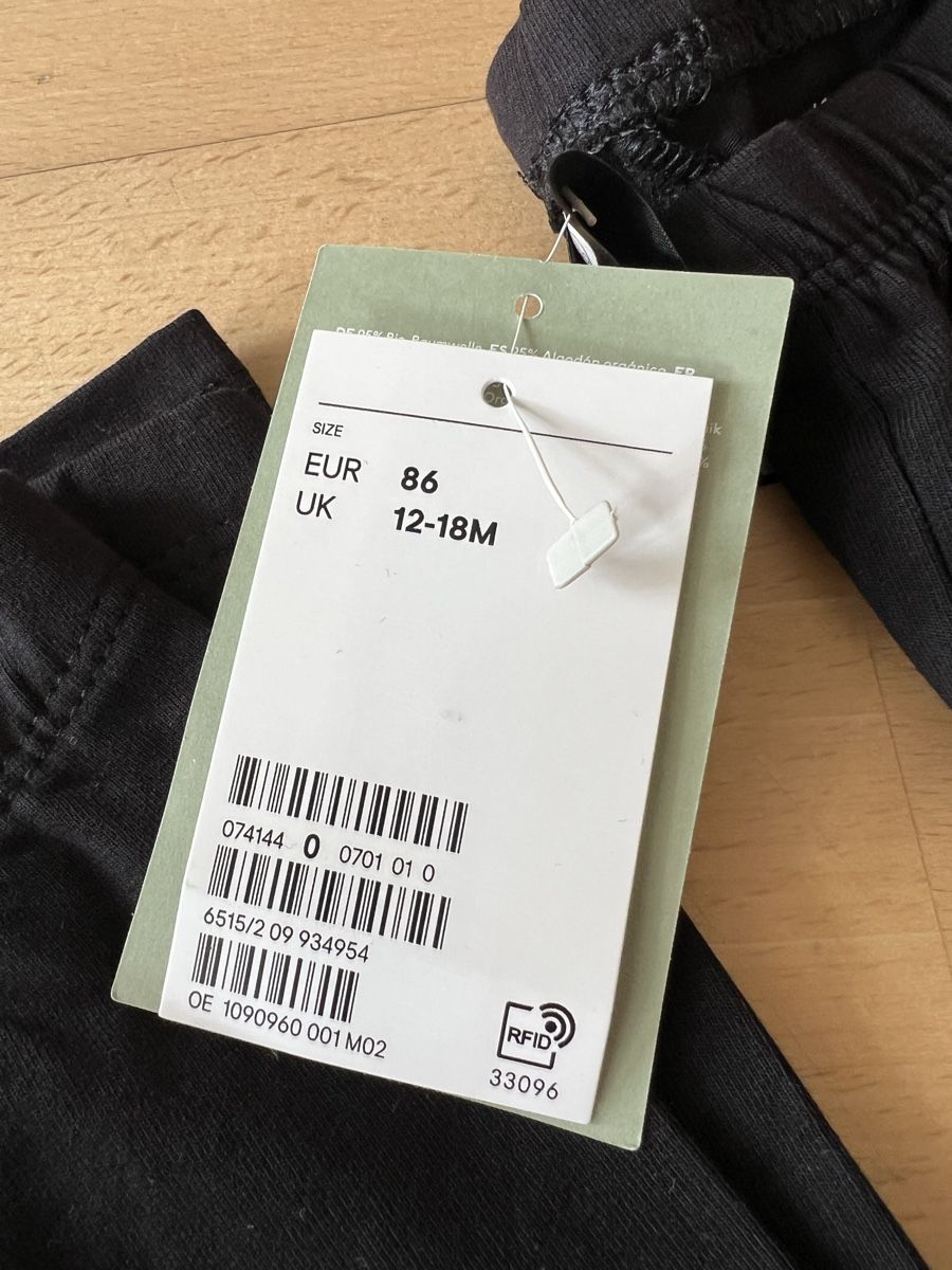 H&M Pantaloni: 2 x neue Leggins H&M Grösse 86 – Nuovo e nell'imballaggio originale da Ebikon venduto da KarinM02 4