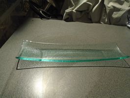 Schale lang, Glas, Bläschen