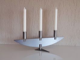3-Flammiger Kerzenständer von Hutter (Chromstahl)