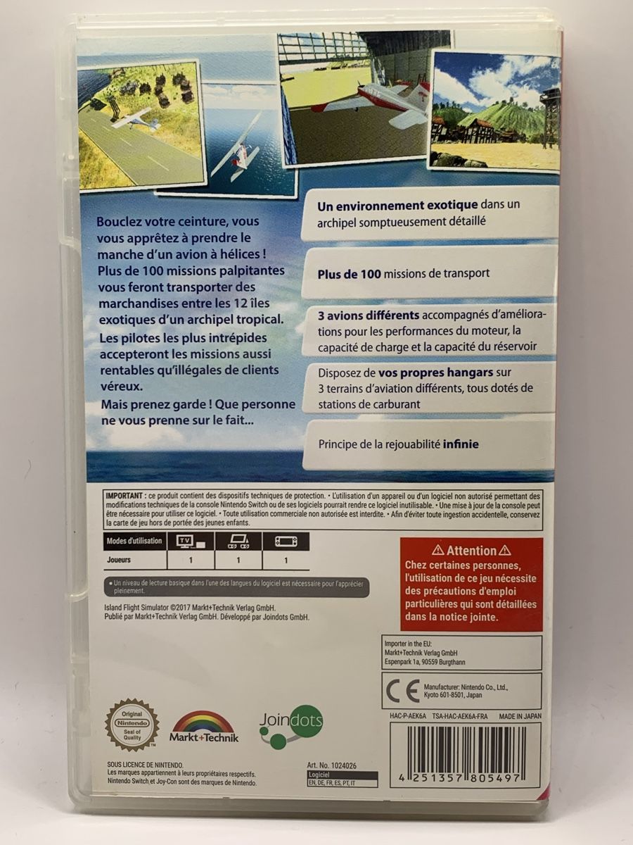 Nintendo Giochi: Nintendo Switch - Island Flight Simulator - FR – Usato da Ostermundigen venduto da RG-Collector 1
