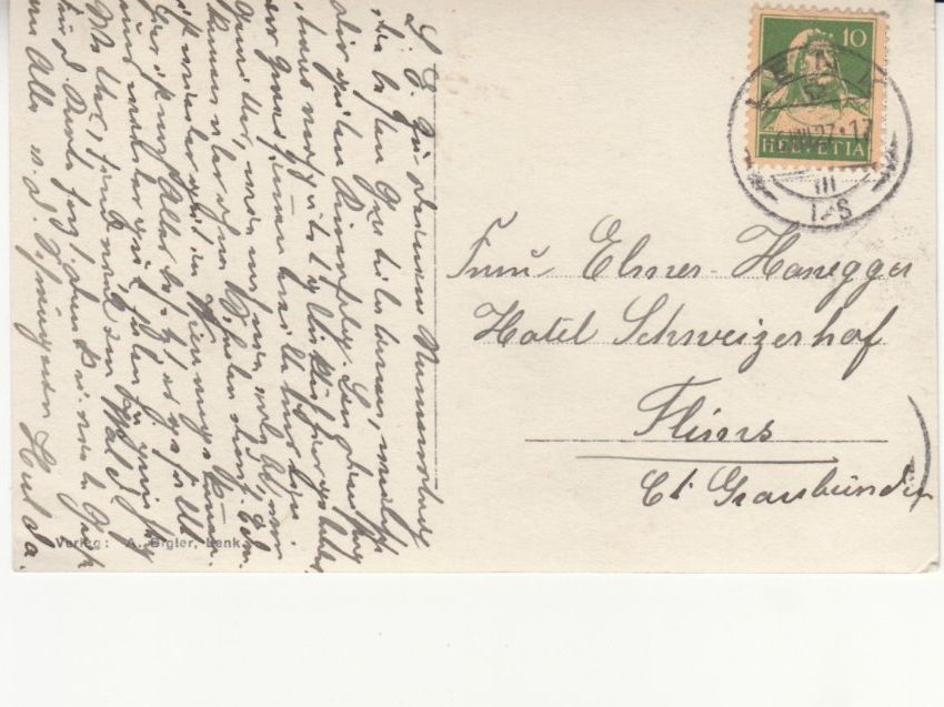 Cartoline postali: Lenk 1927 – Usato da Bürglen TG venduto da StampGraf 1