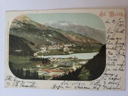 Ansichtskarte St. Moritz gelaufen 1901 guter Zustand RZ