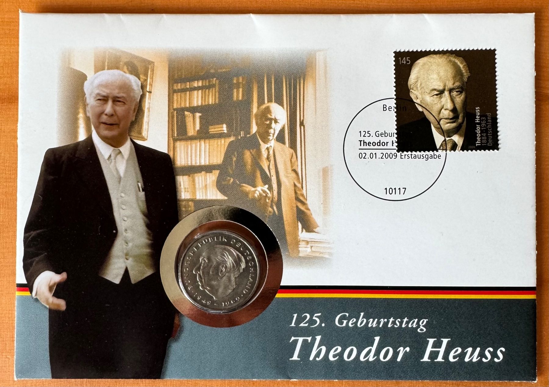 Tutti le monete: Theodor Heuss 2 DM Numisbrief – Usato da Meilen venduto da coins4sale