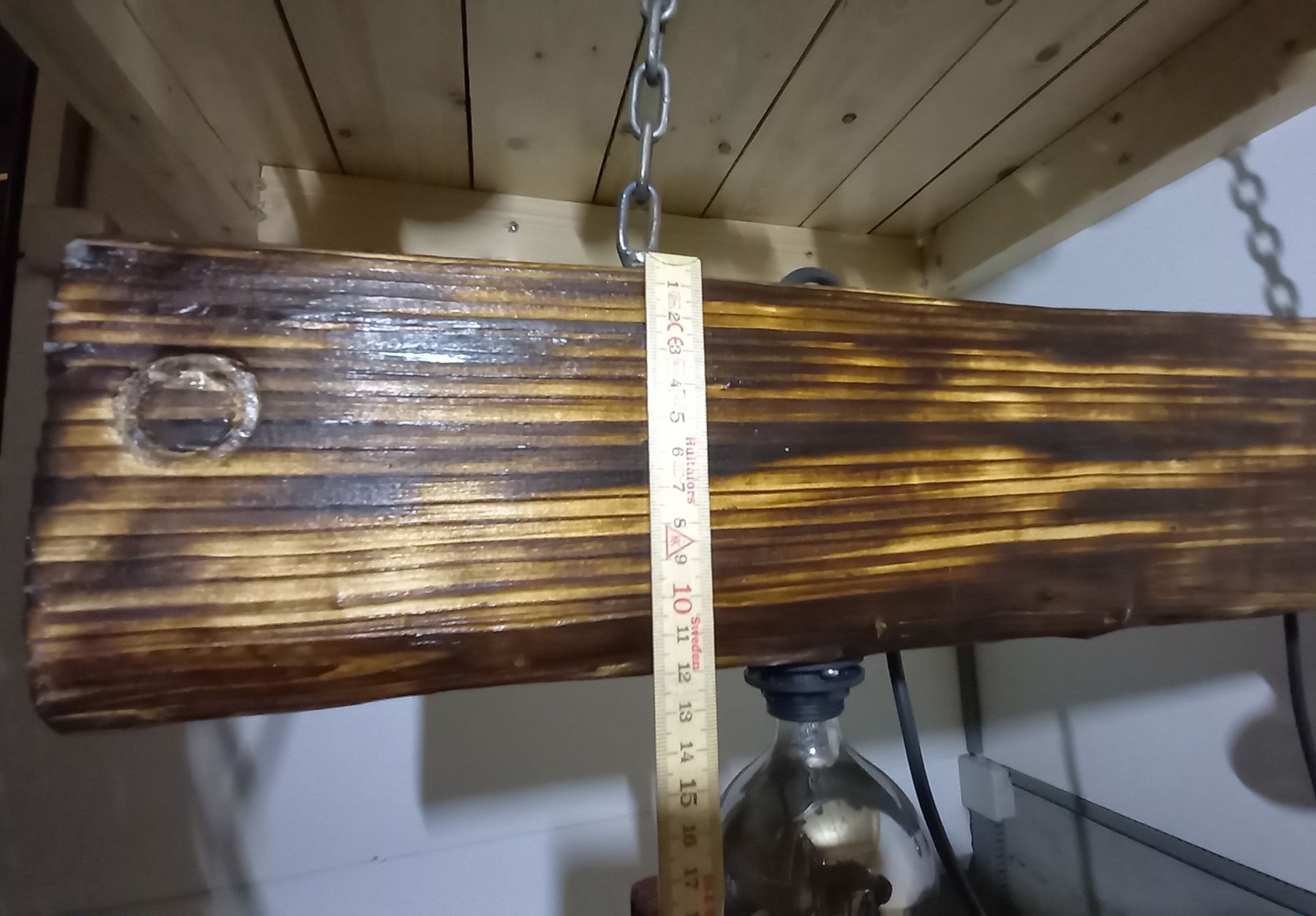 Kronleuchter & Deckenlampen: Rustikale Lampe aus Altholz – Gebraucht aus Escholzmatt von paedy86 2