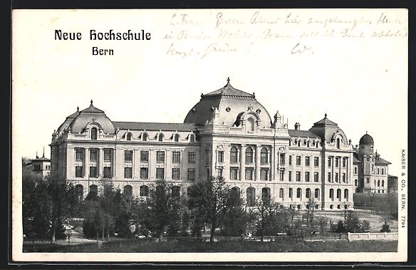 Ansichtskarten: AK Bern, Neue Hochschule – Gebraucht aus Berlin von bartko-reher
