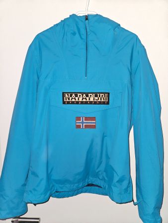 Veste Napapijri turquoise, taille L, très bon état!